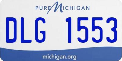 MI license plate DLG1553