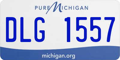 MI license plate DLG1557
