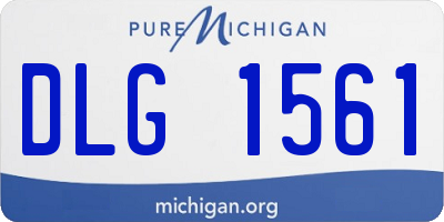 MI license plate DLG1561