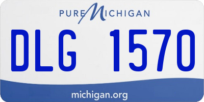 MI license plate DLG1570