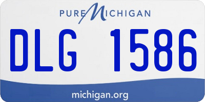 MI license plate DLG1586