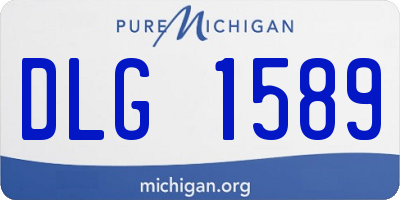 MI license plate DLG1589