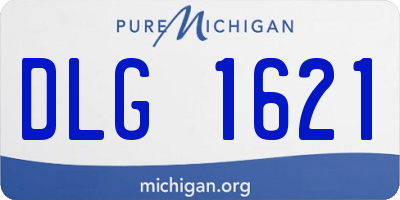 MI license plate DLG1621
