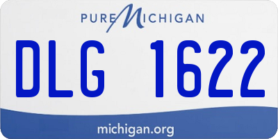 MI license plate DLG1622