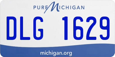 MI license plate DLG1629