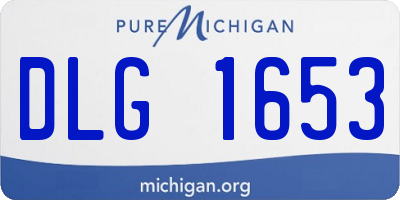 MI license plate DLG1653