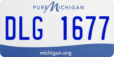 MI license plate DLG1677