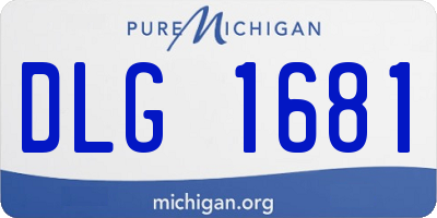 MI license plate DLG1681