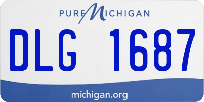 MI license plate DLG1687