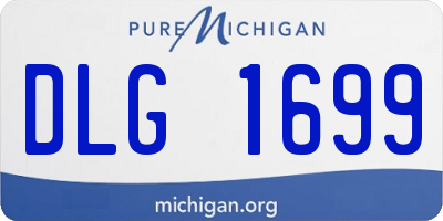 MI license plate DLG1699
