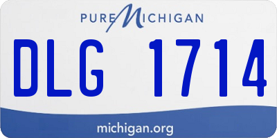 MI license plate DLG1714