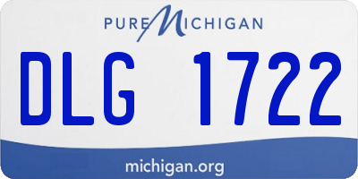 MI license plate DLG1722