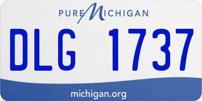 MI license plate DLG1737