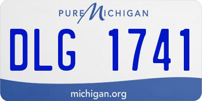 MI license plate DLG1741