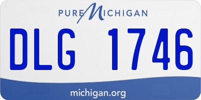 MI license plate DLG1746