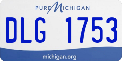 MI license plate DLG1753