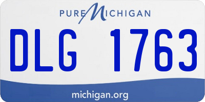 MI license plate DLG1763