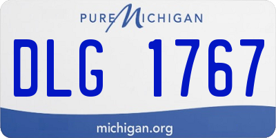 MI license plate DLG1767