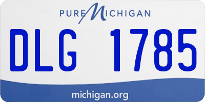 MI license plate DLG1785