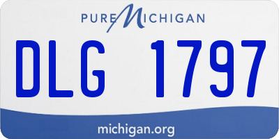 MI license plate DLG1797
