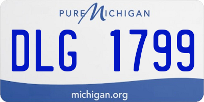MI license plate DLG1799