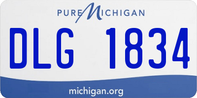 MI license plate DLG1834