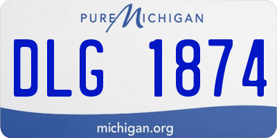 MI license plate DLG1874