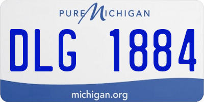 MI license plate DLG1884