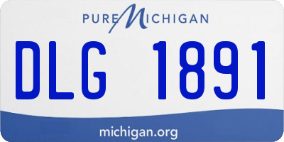 MI license plate DLG1891