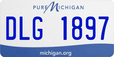 MI license plate DLG1897