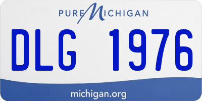 MI license plate DLG1976