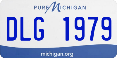 MI license plate DLG1979