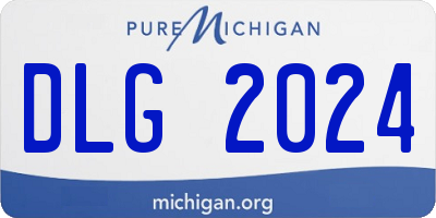 MI license plate DLG2024