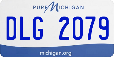 MI license plate DLG2079