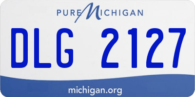 MI license plate DLG2127