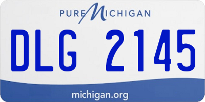 MI license plate DLG2145