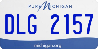 MI license plate DLG2157
