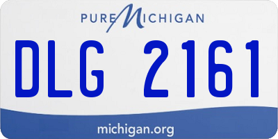 MI license plate DLG2161