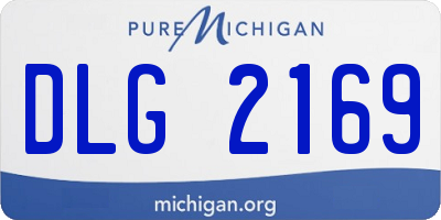 MI license plate DLG2169