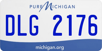 MI license plate DLG2176