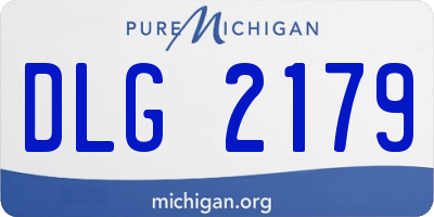 MI license plate DLG2179