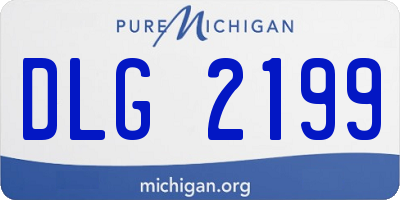 MI license plate DLG2199
