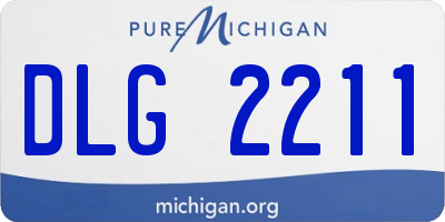MI license plate DLG2211