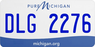 MI license plate DLG2276