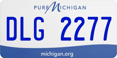 MI license plate DLG2277