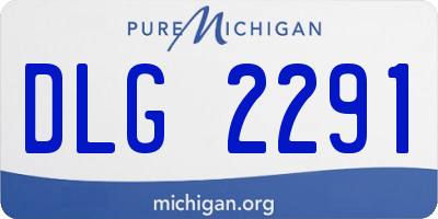 MI license plate DLG2291