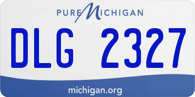 MI license plate DLG2327