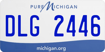 MI license plate DLG2446