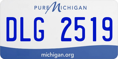MI license plate DLG2519