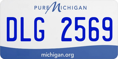 MI license plate DLG2569